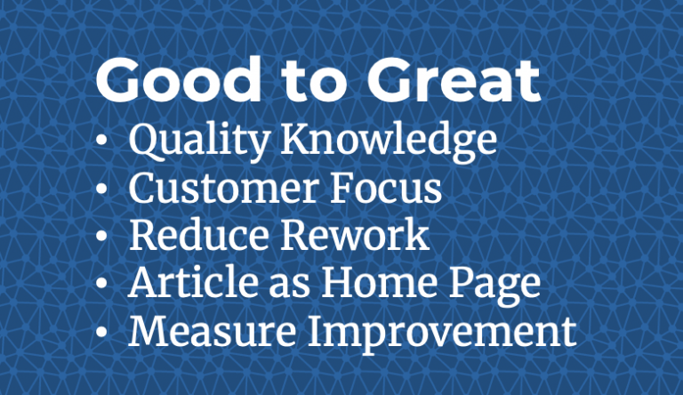 Good vs Great Support Website