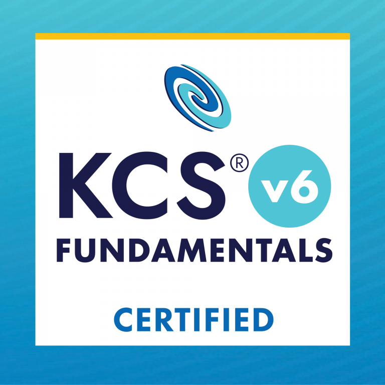 KCS v6 Fundamentals Badge
