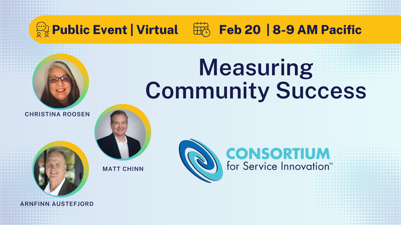 Measuring Community Success Measuring Community Success: Feb 20 at 8 am Pacific