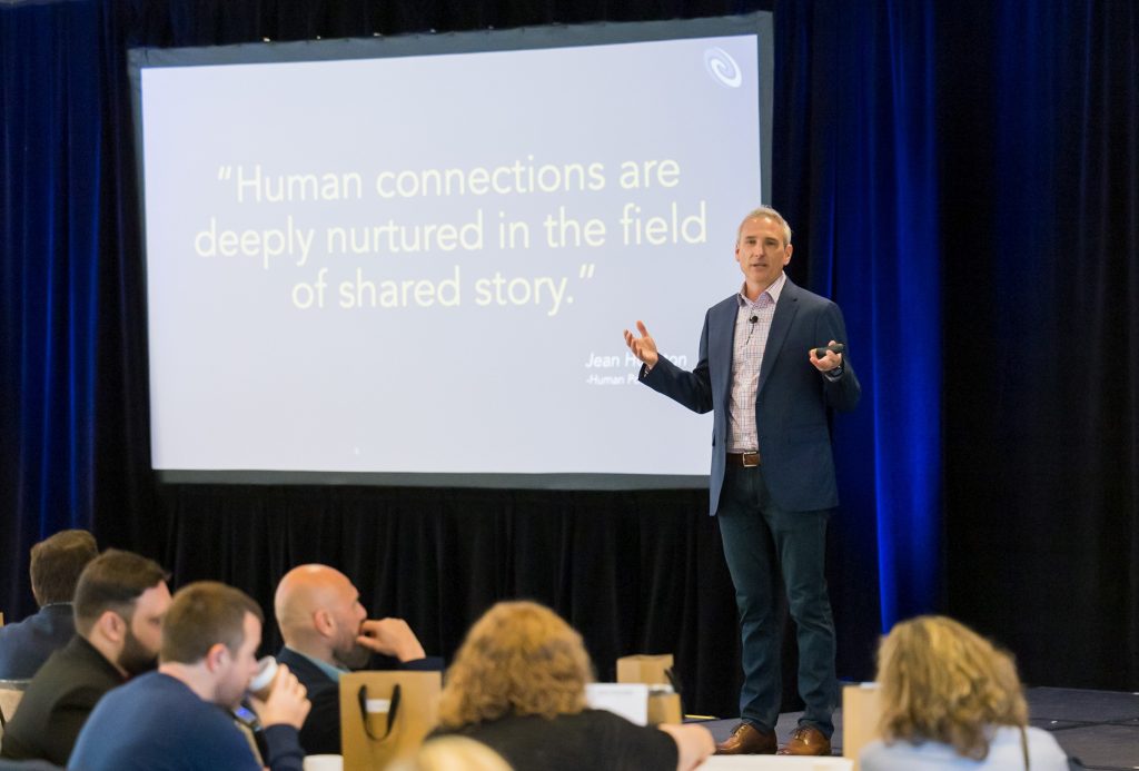 Matt Seaman presenting at Member Summit 2023