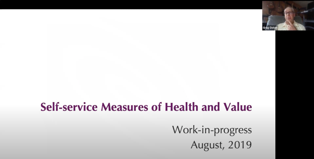 First Virtual Meeting for Measuring Self-Service Group
